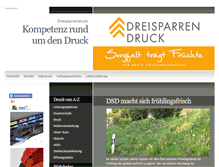 Tablet Screenshot of dreisparrendruck.de